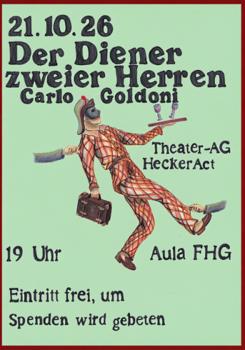 Plakat Der Diener zweier Herren